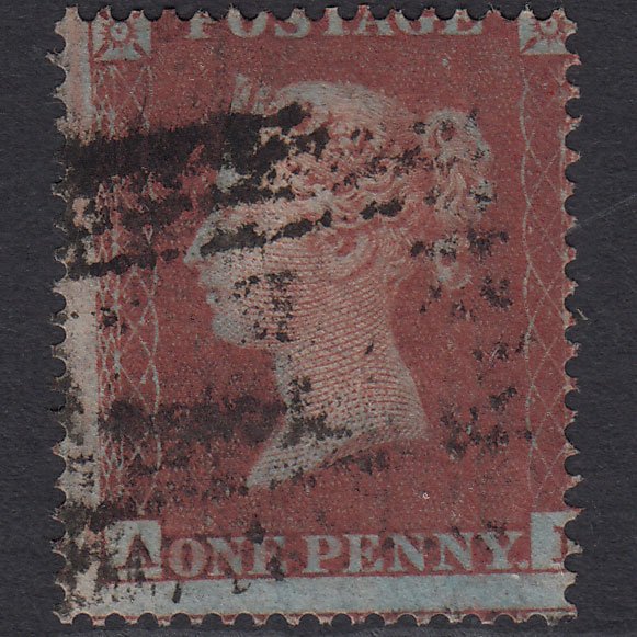GB QV 1854 1d Red-brown (Plate 175) SG17-C1(1) AI FU Missing Imprimatur