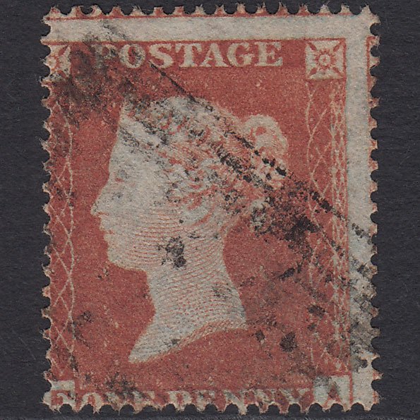 GB QV 1854 1d Red-brown (Plate 183) SG17-C1(1) FA FU Scotland Misperf