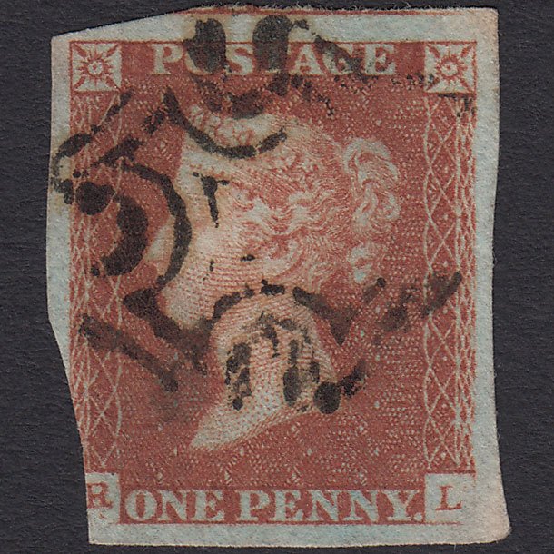 GB QV 1841 1d Red-brown (Plate 21) SG8-B1(1) Constant Variety RL GU MX