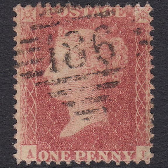 GB QV 1857 1d (Plate 52) SG40-C10(1) AL GU Missing Imprimatur Dublin 186
