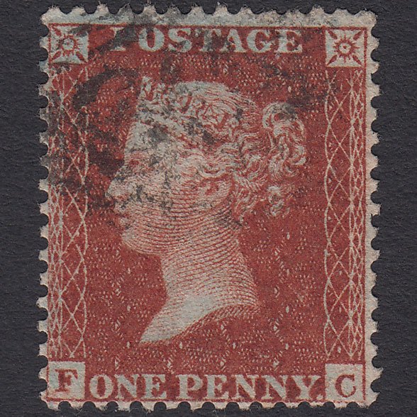 GB QV 1855 1d Red-brown (Plate 15) SGC6(1) FC FU