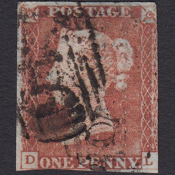 GB QV 1841 1d Red-brown (Plate 67) SG8-B1(1) DL GU
