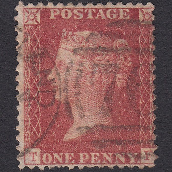 GB QV 1857 1d Rose-red (Plate 58) SG40-C10(1) TF GU Sunderland 761