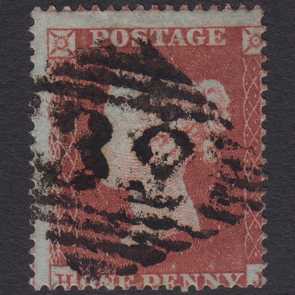 GB QV 1854 1d Red-brown (Plate 189) SG17-C1(1) HJ FU Ballinasloe 32 Misperf