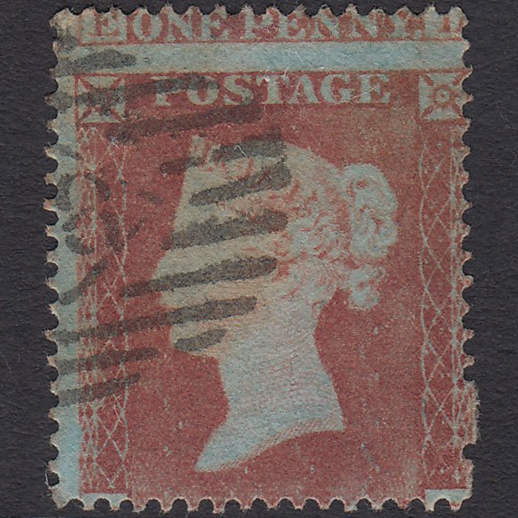 GB QV 1854 1d (Plate 167) SG17-C1(1) FL FU London Large Misperf Blind Perfs