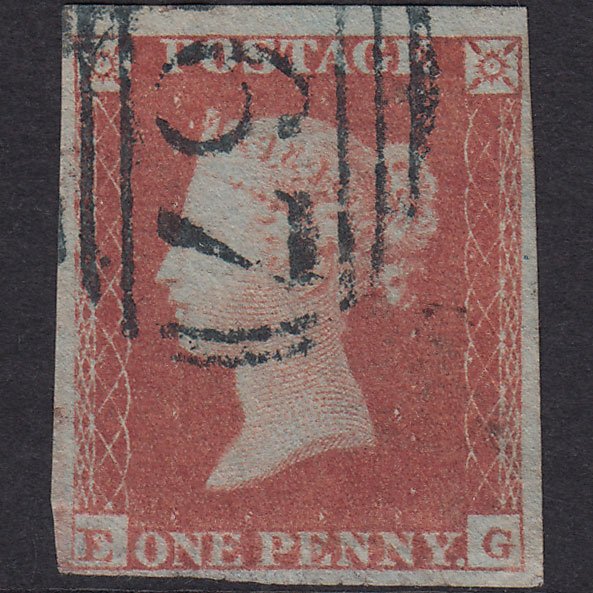 GB QV 1841 1d Red-brown (Plate 170) SG8-B2(1) EG GU 4M Blue-black Cancel