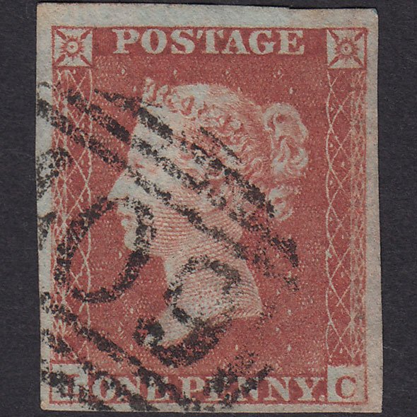 GB QV 1841 1d Red-brown (Plate 168) SG8-B2(1) LC GU 4 Margins Jersey 409
