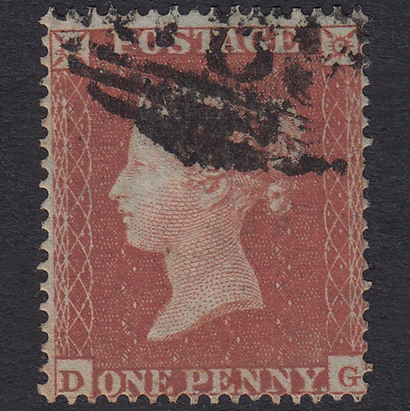 GB QV 1854 1d Red-Brown Plate 169 SG17-C1(1) DG GU