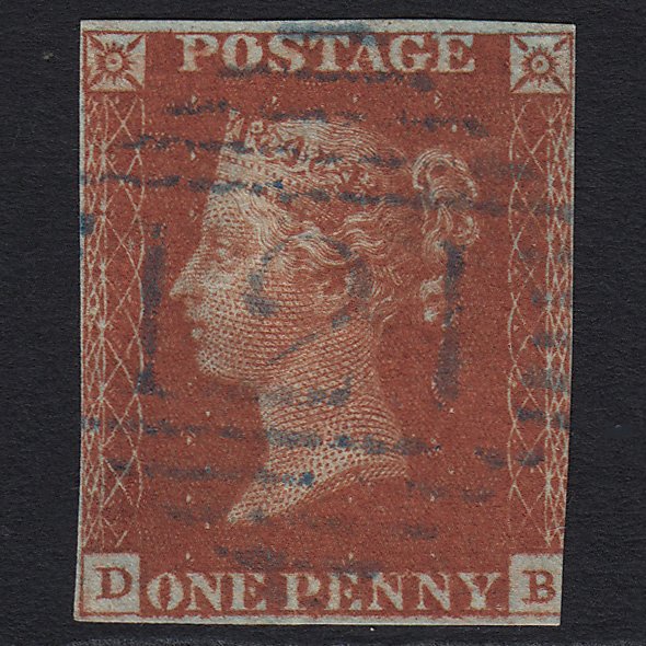 GB QV 1841 1d Red-brown (Plate 55) SG8-B1(1)xb DB GU Blue Castlerea 121