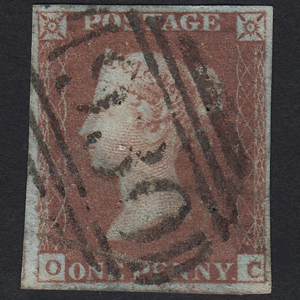 QV 1841 1d Red-brown (Plate 86) SG8-B1(1) OC GU York 930 4 Pinholes 4M