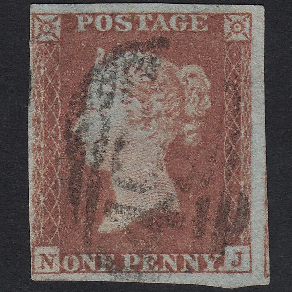 QV 1841 1d Red-brown (Plate 100) SG8-B1(1) NJ FU 4M Imperf