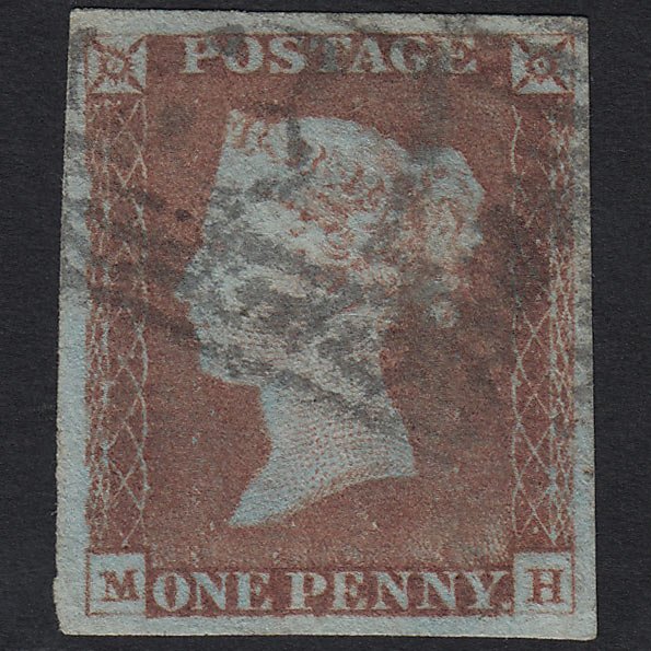 QV 1841 1d Red-brown (Plate 68) SG8-B1(1) MH GU Edinburgh 131 4M Imperf