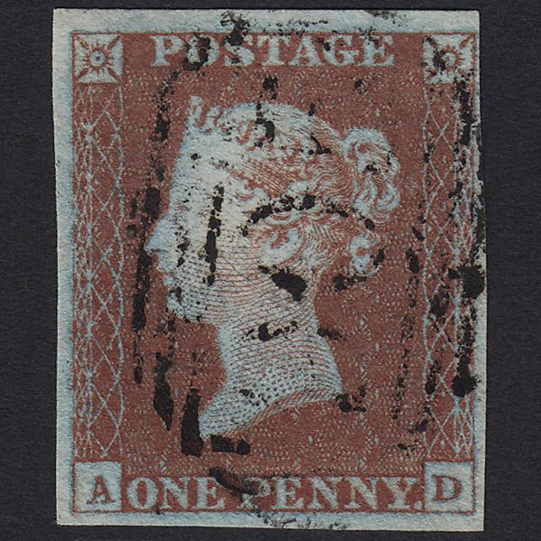 QV 1841 1d (Plate 42) SG8-B1(1) AD VFU Wolverhampton 905 4M Imperf
