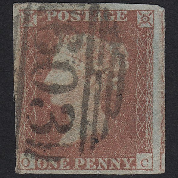 QV 1841 1d Red-brown (Plate 101) SG8-B1(1) OC GU Oxford 603 4M Imperf