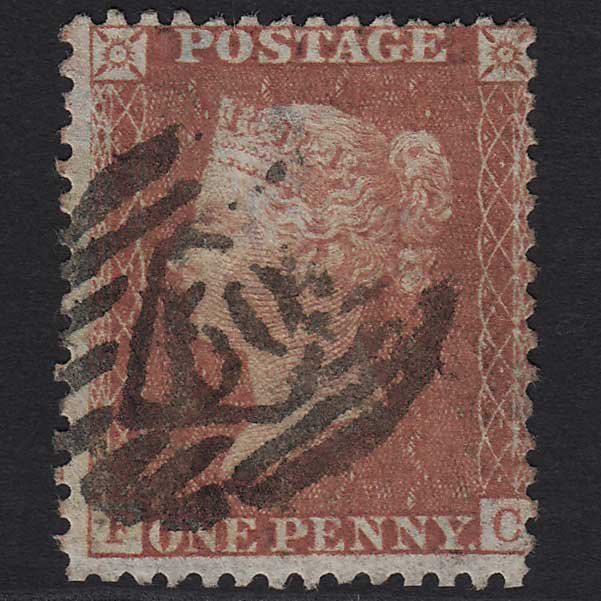 GB QV 1856 1d Red-brown (Plate 29) SG29-C8(1) FC GU in London