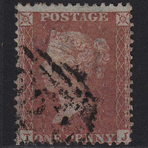 GB QV 1856 1d Red-brown (Plate 35) SG29-C8(1) TJ GU