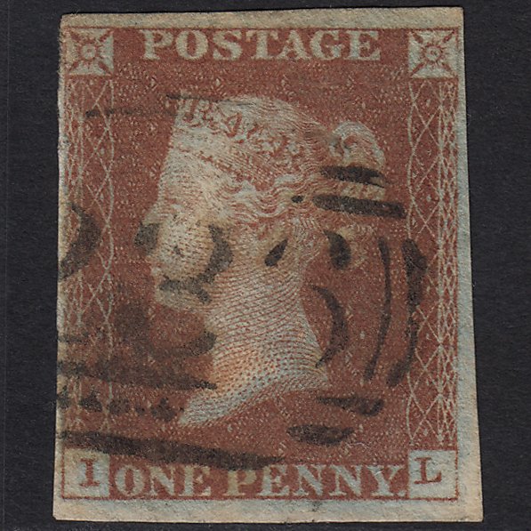 GB QV 1841 1d Red-brown (Plate 46) SG8-B1(1) IL GU Dartford 236 4 Margins