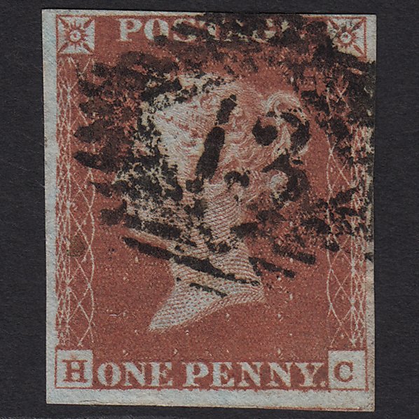 GB QV 1841 1d Red-brown (Plate 69) SG8-B1(1) HC GU London IS 13