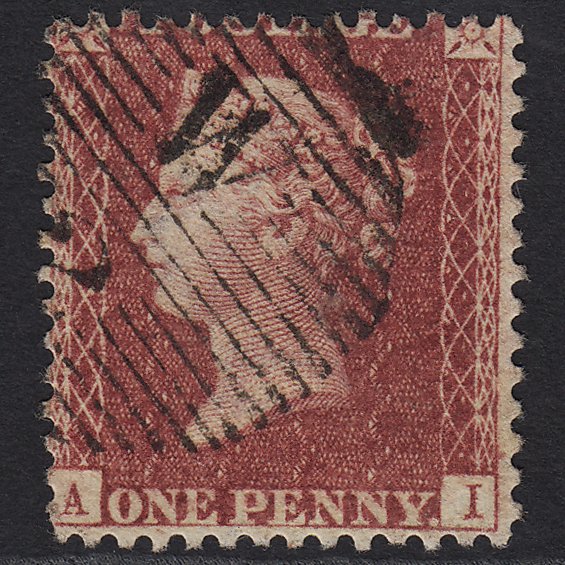 GB QV 1857 1d (Plate 58) SG41-C10(4) AI GU London D&S W2 Missing Imprimatur