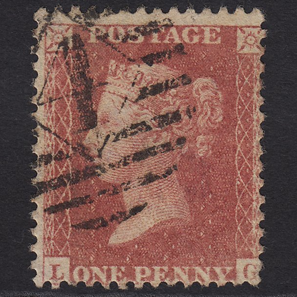 GB QV 1857 1d Rose-red (Plate 47) SG40-C10(1) LG GU London IS 4