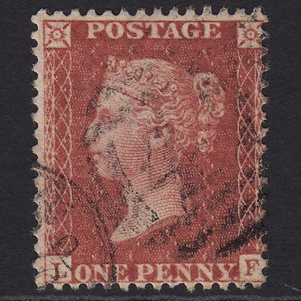 GB SG40-C10(1) QV 1857 1d Rose-red (Plate 36) LF FU Bangor 47