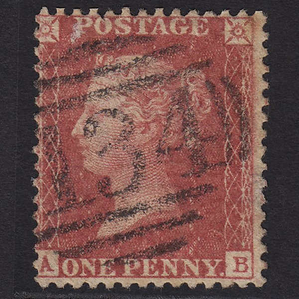 SG40-C10(1) GB QV 1857 1d Rose-red AB GU Bristol 134