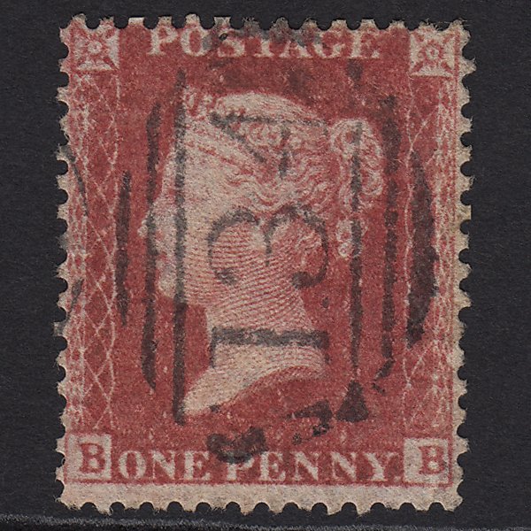SG40-C10(1) GB QV 1857 1d Rose-red (Plate 46) BB GU Bristol 134