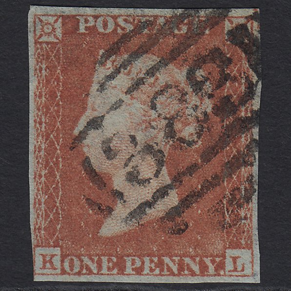 GB QV 1841 1d Red-brown (Plate 160) SG8-B2(1) KL GU 4 Margins Hull 383
