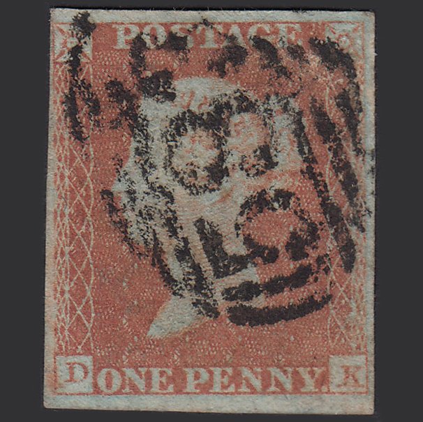 GB QV 1841 1d Red-brown (Plate 116) SG8-B1(1) DK GU Nottingham 583