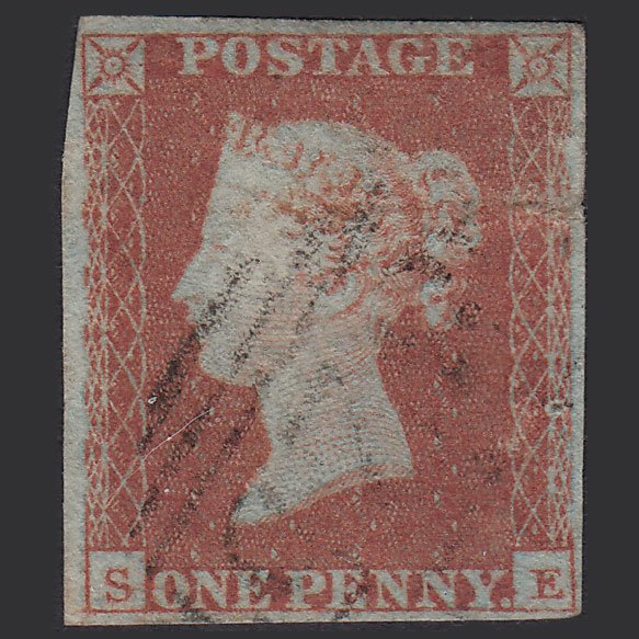 GB QV 1841 1d Red-brown (Plate 111) SG8-B1(1) SE GU Light Cancel