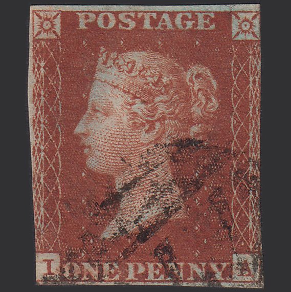 GB QV 1841 1d Red-brown (Plate 48) SG8-B1(1) IA GU