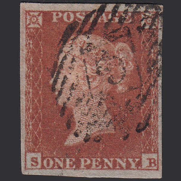 GB QV 1841 1d (Plate 131) SG8-B2(1) SB FU 4 Good Margins London IS Cancel