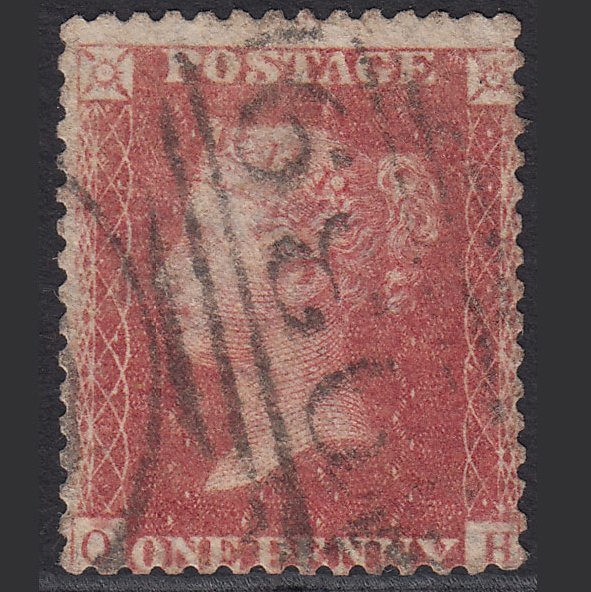 GB QV 1857 1d Rose-red (Plate 44) SG40-C10(1) QH GU Staplehurst 939