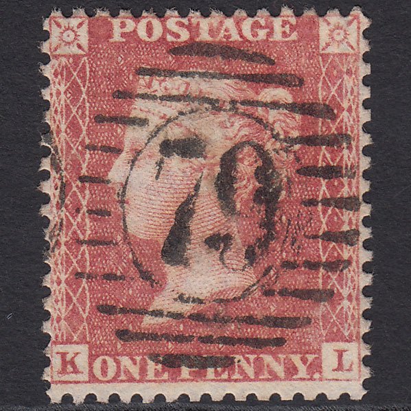GB QV 1857 1d Rose-red (Plate 34) SG40-C10(1) KL FU London D&S 79