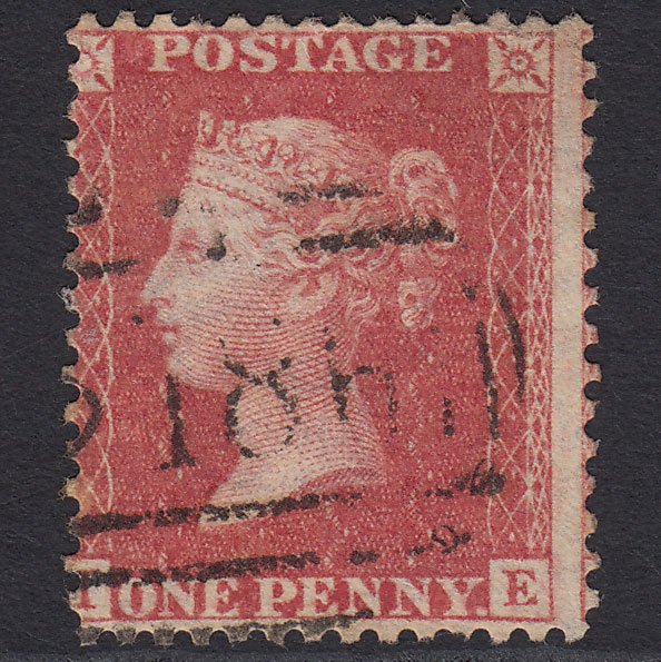 GB QV 1857 1d (Plate 44) SG40-C10(1) IE GU Dublin 186 Irish Spoon Misperf