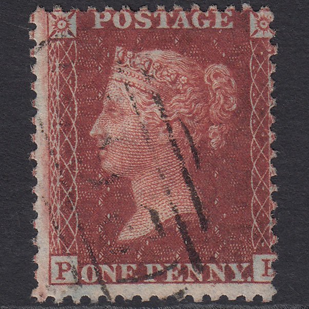 GB QV 1856 1d Plum (Plate 36) SG31-C8(3) PH FU Light Cancel