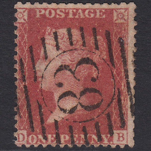 GB QV 1857 1d Rose-red (Plate 49) SG40-C10(1) DB GU London D&S 83