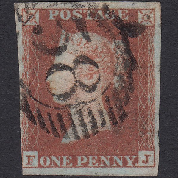 GB QV 1841 1d Red-brown (Plate 91) SG8-B1(1) FJ FU nr 4M London D&S 58