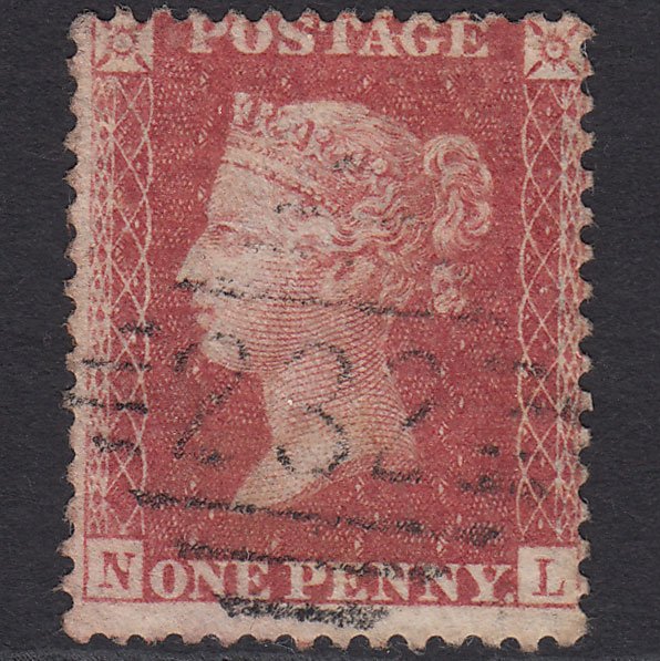 GB QV 1857 1d Rose-red (Plate 56) SG40-C10(1) NL FU Galway 232 Misperf