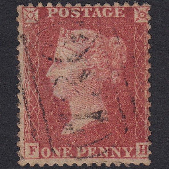 GB QV 1857 1d Rose-red (Plate 42) SG40-C10(1) FH FU Stockton 736