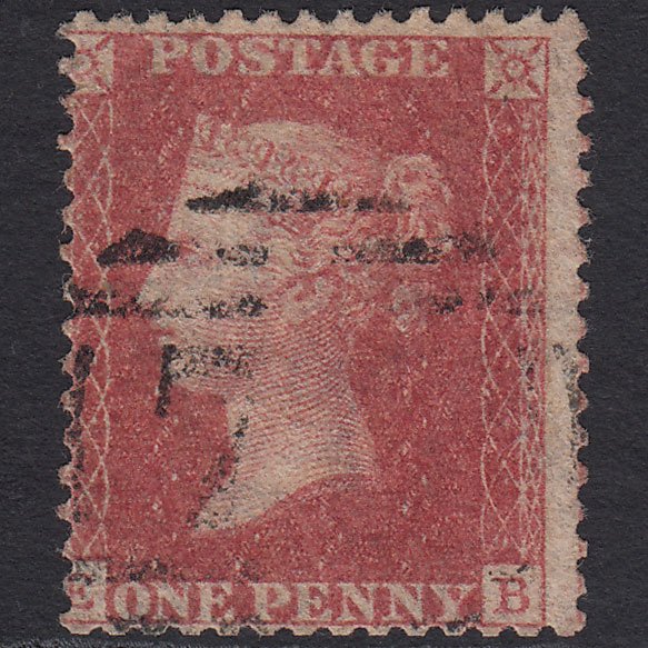 GB QV 1857 1d Rose-red (Plate 41) SG40-C10(1) EB GU Light Cancel Misperf