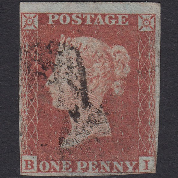 GB QV 1841 1d Red-brown (Plate 164) SG8-B2(1) BI GU nr 4 Margins