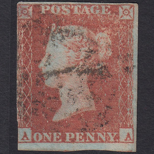 GB QV 1841 1d Red-brown (Plate 101) SG8-B1(1) AA GU Missing Imprimatur 3M
