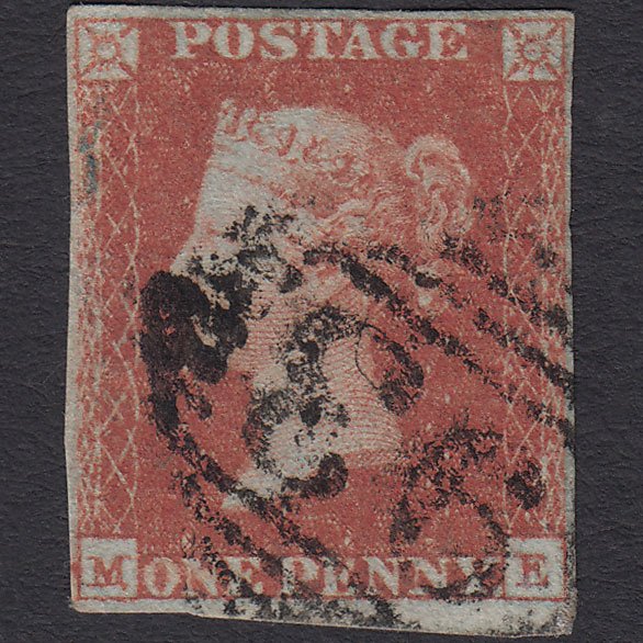 GB QV 1841 1d Red-brown (Plate 130) SG8-B2(1) ME GU 4 Margins Callan 93