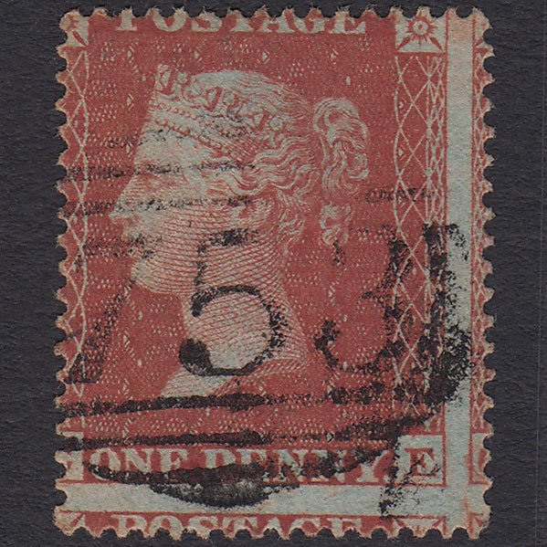 GB QV 1855 1d (Plate 7) SG21-C4(1) CE FU Needham Market 753 Huge Misperf