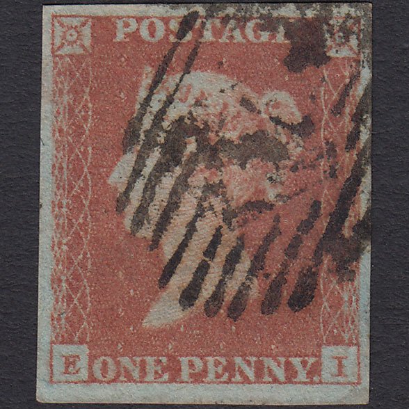 GB QV 1841 1d Red-brown (Plate 109) SG8-B1(1) EI FU 4M London IS Cancel