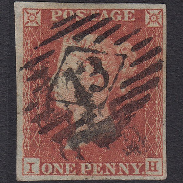 GB QV 1841 1d Red-brown (Plate 170) SG8-B2(1) IH GU 4 Margins London IS 13