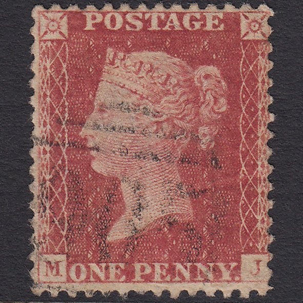 GB QV 1857 1d Rose-red (Plate 62) SG40-C10(1) MJ FU Wolverhampton 905