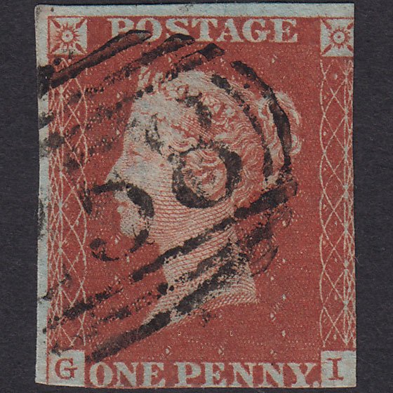 GB QV 1841 1d Red-brown (Plate 42) SG8-B1(1) GI GU Dover 258