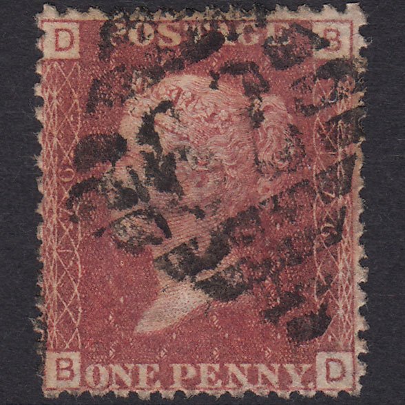 GB QV 1864 1d Lake-red (Plate 176) SG44-G1(2) BD GU 62